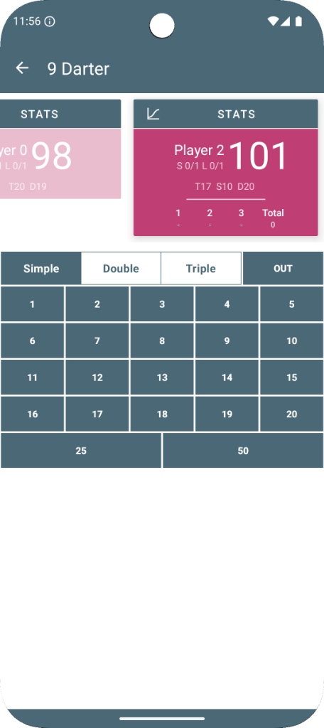 9Darter App Screenshot