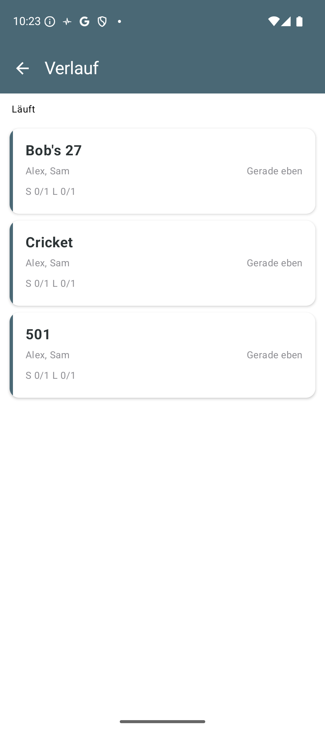 9Darter Spielverlauf und Statistiken
